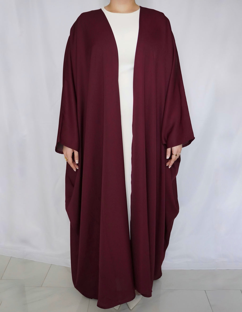 Bahrain Abaya - Burgundy