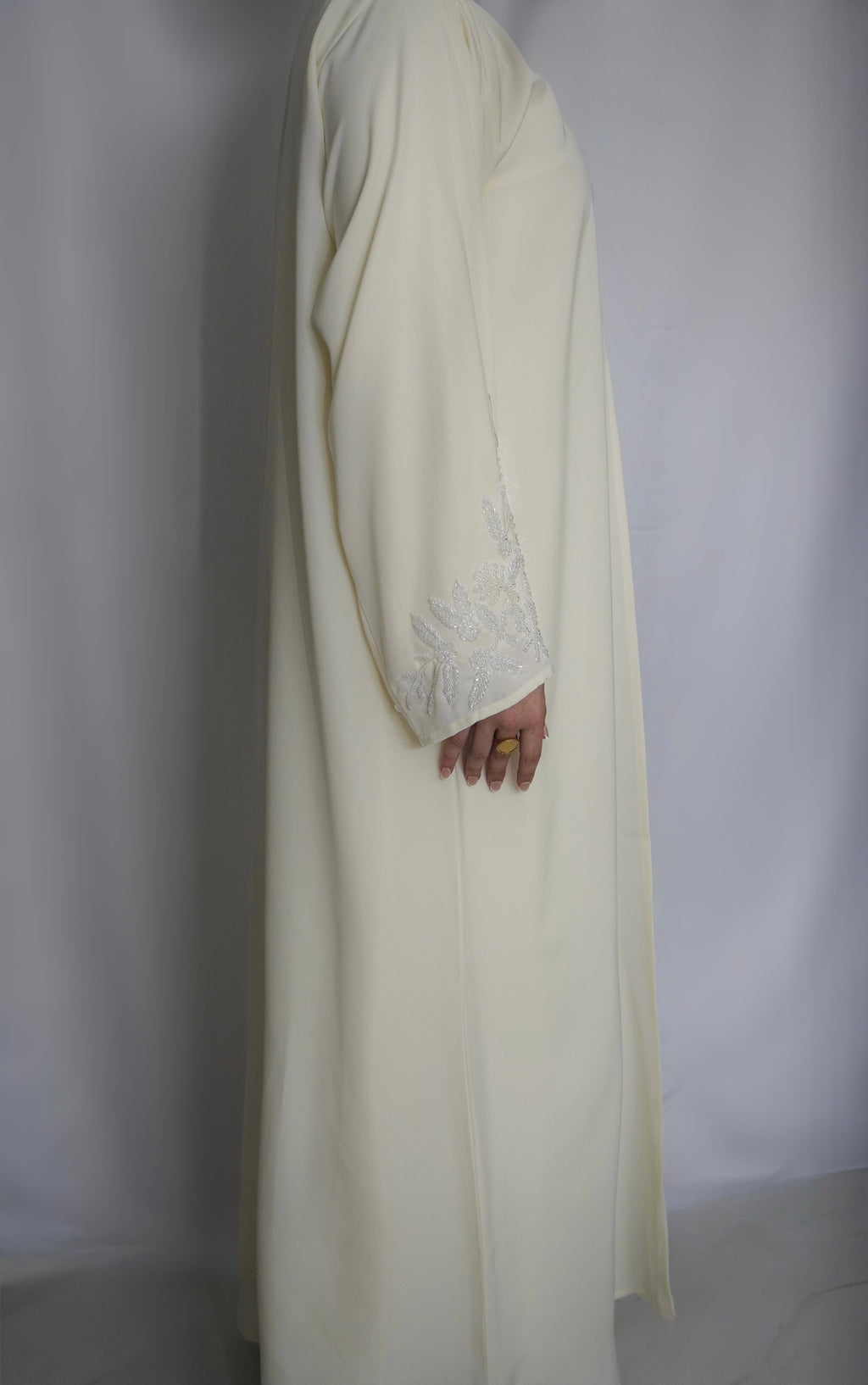 Noor Abaya - Cream