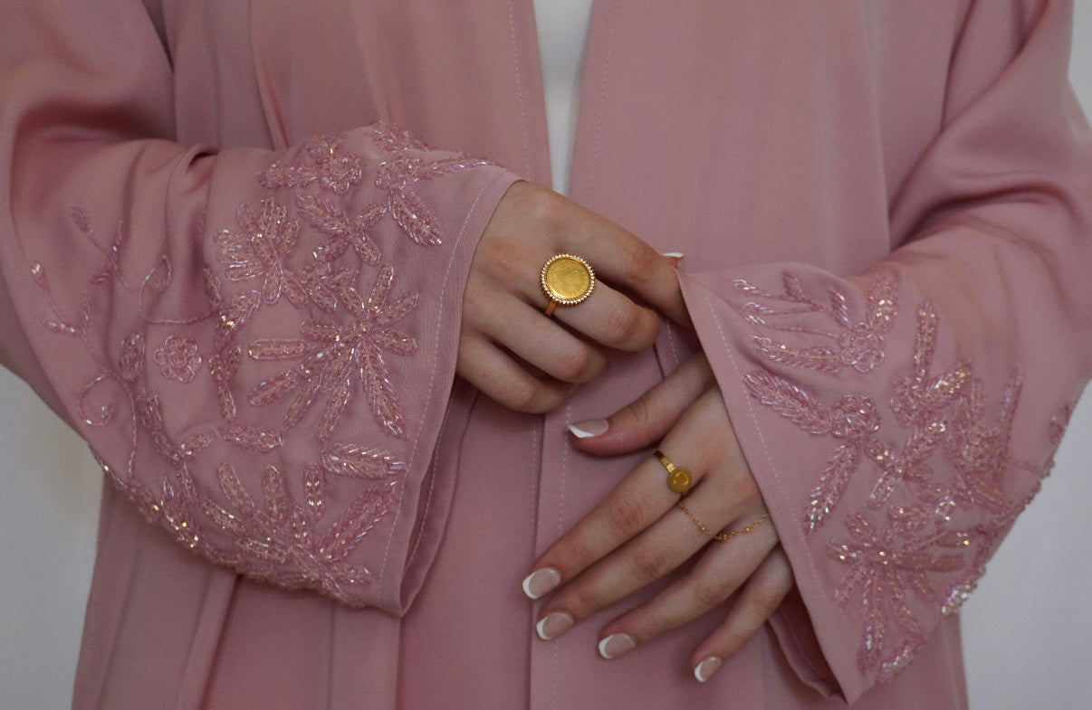 Noor Abaya - Pink Set